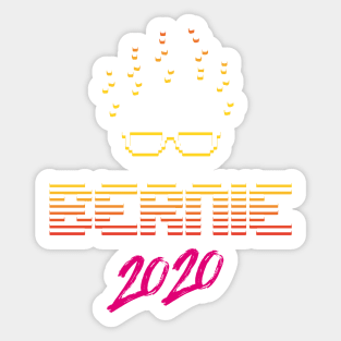 Bernie 2020 Vaporwave Style Sticker